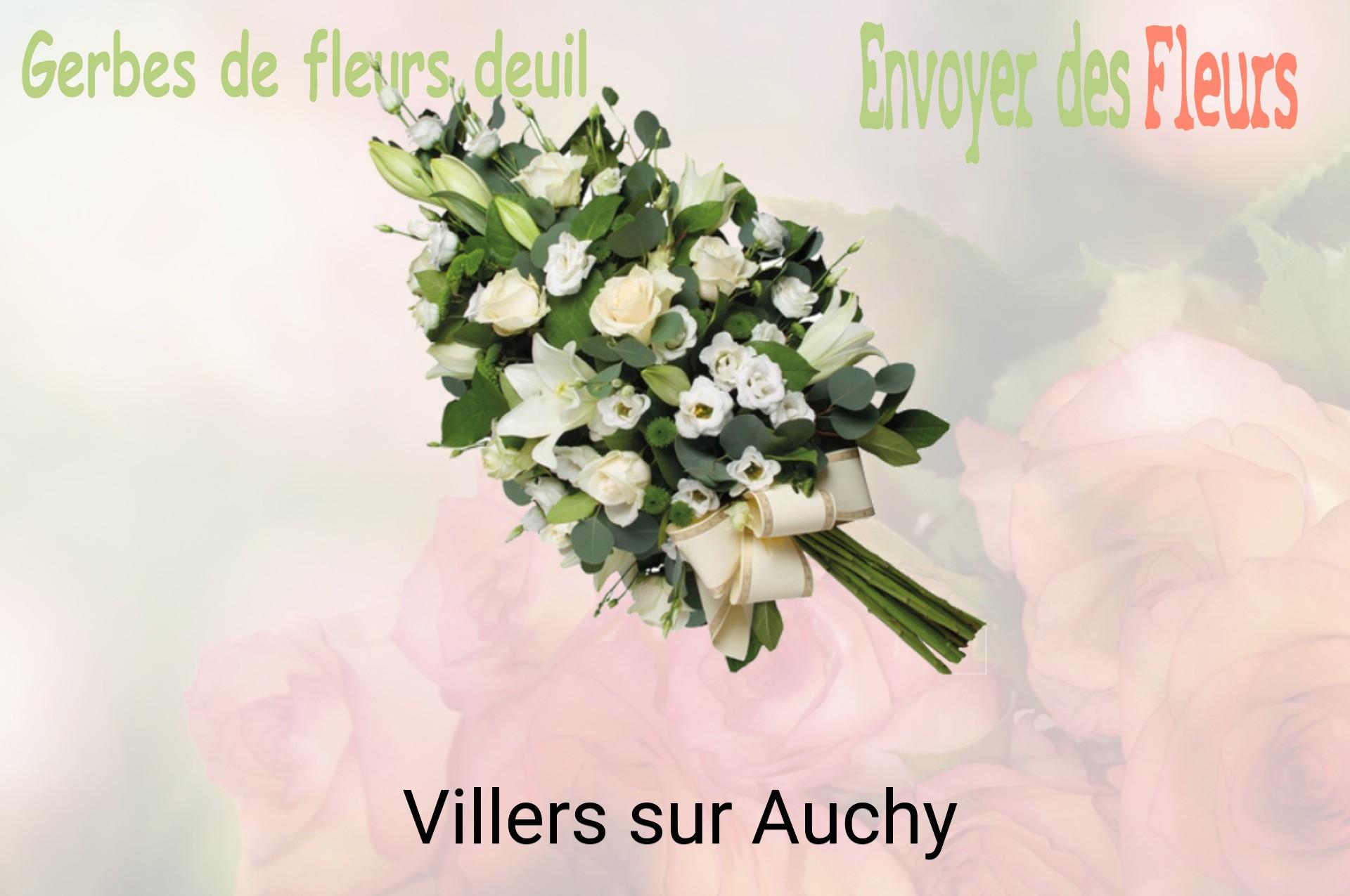 Gerbe de fleurs de deuil livrée à Villers-sur-Auchy